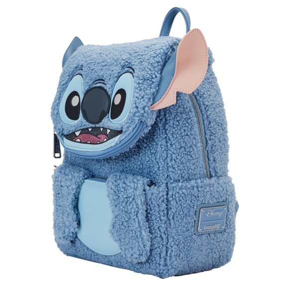 Stitch Plush Sherpa Cosplay Mini Backpack - Picture 2 of 4